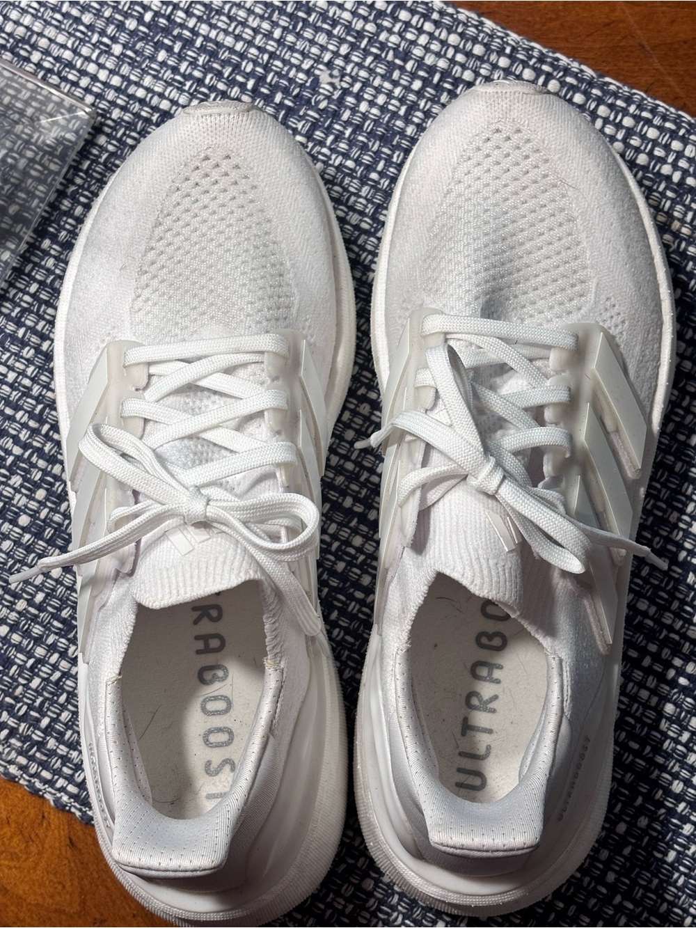 adidas ultraboost All-White Lightweight Running Shoes Sz 8 - Picture 9 of 12